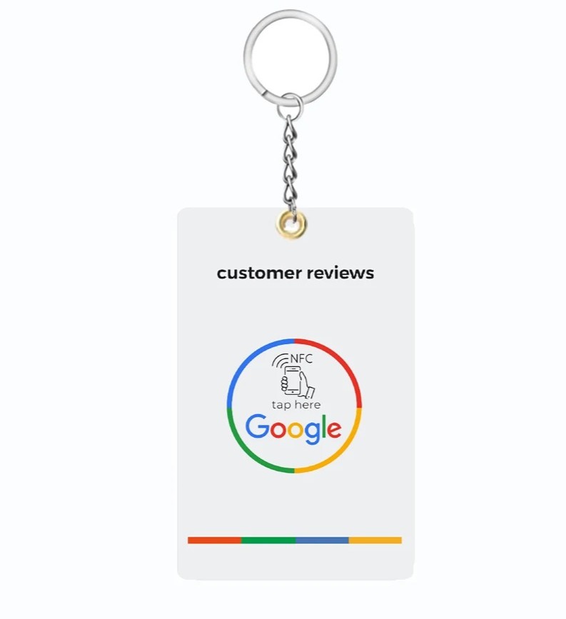 Google – Review – Key Ring (White – Classic)
