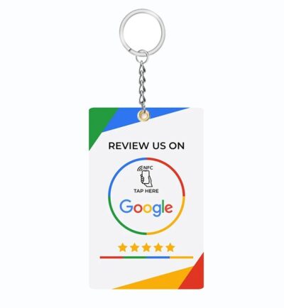 Google – Review – Key Ring (Black – Modern)